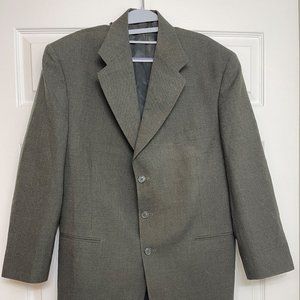 The Mark of THE WORLD'S BEST for Men, 100% pure Wool 44 Regular/W 36 Olive Green